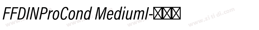 FFDINProCond MediumI字体转换